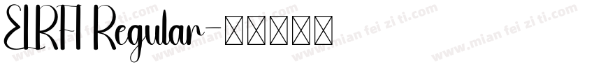ELRFI Regular字体转换